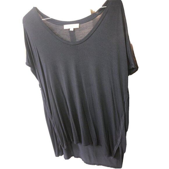 LOFT WOMEN'S NAVY Sleeveless Tunic Top Size M - Picture 2 of 5